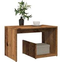 Berkfield Home Side Table Old Wood 59x36x38 cm Engineered Wood in Brown | Size: 59 x 36 x 38 cm