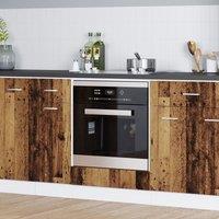 Berkfield Home Oven Cabinet in Old Wood 60x46x81.5 cm Made from Engineered Wood in Brown