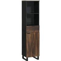Berkfield Home Bathroom Furniture Sets with Drawer with Shelf Striped with Storage with Door Brown 38 x 33 x 160 cm
