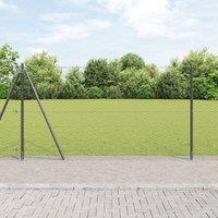 Berkfield Home Hexagon Fence Grey 1.4x50 m Steel