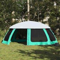 Berkfield Home Pool Tent with Removable Fly & Mesh Walls Sea Green 690x690 cm