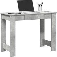 Berkfield Home Desk Concrete Grey 100x45x75 cm Engineered Wood | Size: 100 x 45 x 75 cm