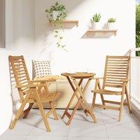 Berkfield Home Garden Chairs 2 pcs Solid Wood Teak in Brown