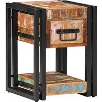 Berkfield Home Nightstands 2 pcs 40x40x40 cm Solid Reclaimed Wood in Brown | Size: 40 x 40 x 40 cm