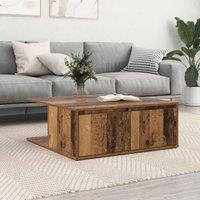 Berkfield Home Coffee Table Old wood 80 x 80 x 31 cm Engineered wood in Brown