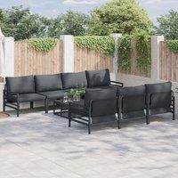 Berkfield Home Garden Sofa Set 8 pcs Anthracite 70 x 70.5 x 31.5 cm