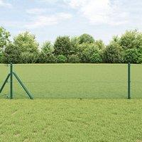 Berkfield Home Welded Wire Fence Green 0.8x25 m Steel