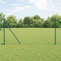 Berkfield Home Euro Fence Green 1, 4x10 m Steel