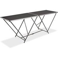 Berkfield Home Folding Pasting Table MDF & Aluminium 200x60x78 cm | Size: 200 x 60 x 78 cm