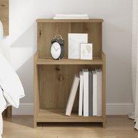 Berkfield Home Bedside Cabinet - Artisan Oak - 40 x 35 x 60 cm - Engineered Wood in Brown