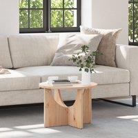 Berkfield Home Coffee Table Natural 50 x 50 x 35 cm Solid pine wood in Brown
