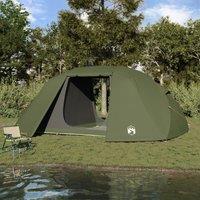 Berkfield Home Fishing Tent Olive green Polyester 7-Person Durable