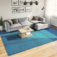 Berkfield Home Rug OVIEDO Short Pile Turquoise 240x340 cm in Blue | Size: Medium