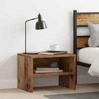 Berkfield Home Bedside Cabinet Old wood 40 x 30 x 30 cm Engineered wood in Brown