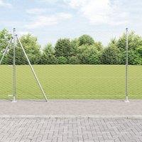 Berkfield Home Hexagon Fence 1.6x25 m Galvanised Steel in Silver