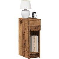 Berkfield Home Bedside Cabinets with Drawer 2 pcs Old Wood 20x36x60 cm in Brown | Size: 20 x 36 x 60 cm