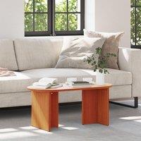 Berkfield Home Coffee Table Wax brown 80 x 39.5 x 35 cm Solid pine wood