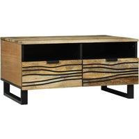 Berkfield Home Coffee Table - 80 x 54 x 40 cm - Solid Mango Wood in Brown