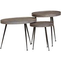 Berkfield Home Coffee Table 3 pcs Silver Engineered Wood