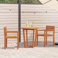 Berkfield Home Garden Chairs 2 pcs 50x53x80 cm Solid Wood Acacia in Brown | Size: 50 x 53 x 80 cm
