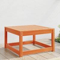Berkfield Home Garden Footstool Wax Brown Solid Wood Pine