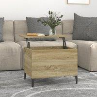 Berkfield Home Coffee Table Sonoma Oak 60x44.5x45 cm Engineered Wood in Brown