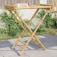 Berkfield Home Folding Tray Table 70.5x42.5x80 cm Bamboo in Brown