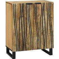 Berkfield Home Sideboard - 60 x 33.5 x 75 cm, crafted from solid mango wood in Brown | Size: 60 x 33.5 x 75 cm