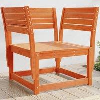 Berkfield Home Garden Chair Wax Brown Solid Wood Pine