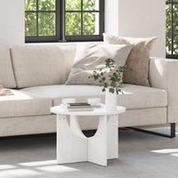 Berkfield Home Coffee Table White 50 x 50 x 35 cm Solid pine wood