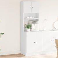 Berkfield Home Kitchen Cabinet White 60x50x180 cm Engineered Wood | Size: 60 x 50 x 180 cm