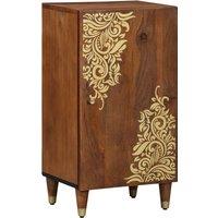 Berkfield Home Sideboard 40x33x75 cm Solid Wood Mango in Brown | Size: 40 x 33 x 75 cm