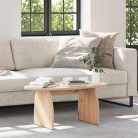 Berkfield Home Coffee Table Natural 80 x 40 x 35 cm Solid pine wood in Brown