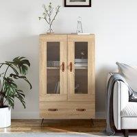 Berkfield Home Highboard Sonoma Oak 69.5x31x115 cm Engineered Wood in Brown
