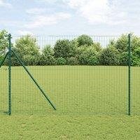 Berkfield Home Euro Fence Green 1.5x10 m Steel