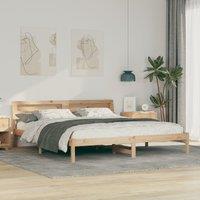 Berkfield Home Brown 200 x 200 cm Solid pine wood & Solid pine wood