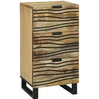 Berkfield Home Sideboard - 40 x 33.5 x 75 cm, made from solid mango & engineered wood in Brown | Size: 40 x 33.5 x 75 cm