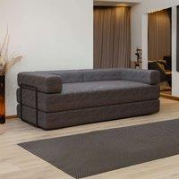 Sliding Wardrobes 4U Convertible Sofa Bed in a Box Quick Setup - 3 Seater Grey