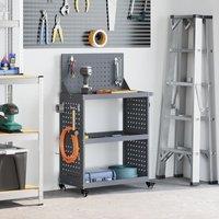 Berkfield Home Tool Trolley Anthracite 65 x 35 x 111 cm Powder-coated steel