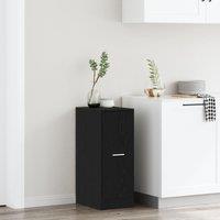 Berkfield Home Apothecary Cabinet Black Oak 40x41x77, 5 cm Engineered Wood
