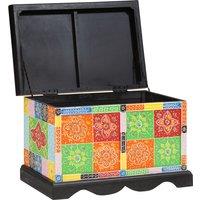 Berkfield Home Storage Box 60x40x40 cm Solid Wood Mango | Size: 60 x 40 x 40 cm