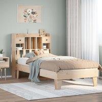 Berkfield Home Bed Frame without Mattress 90x200 cm Solid Wood Pine in Brown