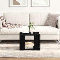 Berkfield Home Coffee Table Black oak 40x40x30 cm Engineered wood | Size: 40 x 40 x 30 cm