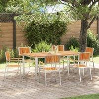 Berkfield Home Stacking Garden Chairs 6 pcs 54.5x56x87 cm Solid Wood Acacia in Brown