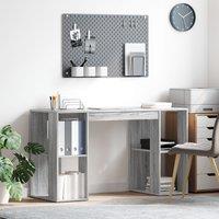 Berkfield Home Grey Sonoma Computer Desk Grey Sonoma Particle board Medium