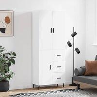 Berkfield Home Highboard White 69.5x34x180 cm Engineered Wood
