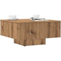Berkfield Home Coffee Table Artisan Oak 60x60x31.5 cm Engineered Wood in Brown