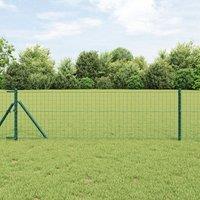Berkfield Home Euro Fence Green 0.8x25 m Steel