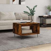 Coffee Table Smoked Oak 60x50x40 cm Engineered Wood