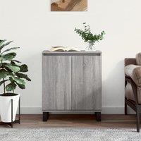 Berkfield Home Sideboard Grey Sonoma 60x35x70 cm Engineered Wood | Size: 60 x 35 x 70 cm